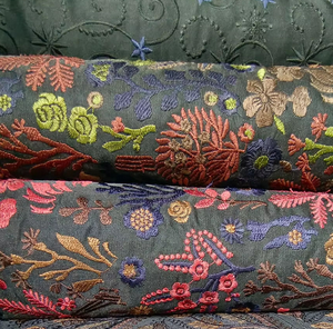 designer embroidery fabrics - Product Image 1