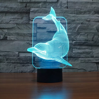 Lámpara de ilusión óptica 3D Animal