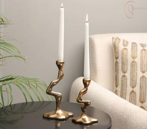 เชิงเทียนโลหะหรูหราสำหรับตกแต่งโต๊ะ ใช้ในช่วงรอมฎอน สีและโลโก้ปรับแต่งได้ จัดส่งรวดเร็ว ออกแบบมาเพื่อการสั่งซื้อจำนวนมากเพื่อการส่งออก - Product Image 1