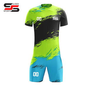 Conjunto de sublimación completo transpirable, uniforme de fútbol, impresión Digital, diseño personalizado, camiseta de fútbol para mujer y conjuntos cortos, ropa de fútbol - Product Image 5