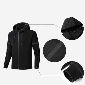 Conjuntos de traje deportivo informal para correr y trotar para hombre, chándal atlético con capucha de 2 piezas para chándal de invierno, conjunto de sudaderas con capucha para hombre - Product Image 6