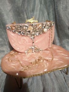 คลัทช์เรซิ่นเป็นมิตรกับสิ่งแวดล้อมทำด้วยมือกระเป๋าดีไซน์เนอร์ที่ไม่ซ้ำใครหรูหรา - Product Image 3