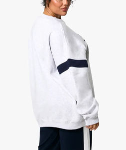 เสื้อสเวตเชิ้ตคอกลมผ้าฟลีซเนื้อหนาคุณภาพสูงสำหรับผู้หญิง สวมใส่ได้ทุกวัน รับสกรีนโลโก้ - Product Image 5