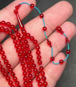 Bakelite ลูกประคำสำหรับมุสลิมทำจากเรซินสีแดงทำจากวัสดุคุณภาพสูงผลิตในอินเดีย - Product Image 3