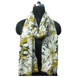 Bufanda estampada en viscosa para mujer de alta calidad estilo moderno para invierno precio bajo de India - Product Image 5