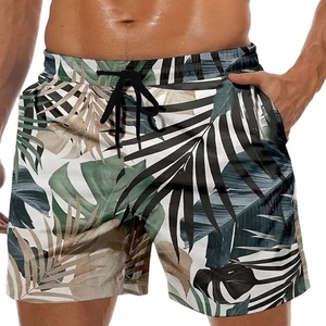 Pantalones cortos de baño de secado rápido con estampado de algodón 100% personalizado para hombre, cintura elástica, tallas XS XXL, patrón sólido, Logo, verano, playa, antiarrugas - Product Image 4