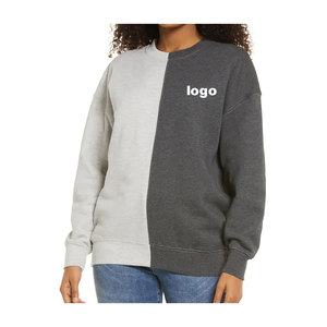 Sudadera con capucha de punto para mujer, talla grande, personalizada, estilo vintage, antiarrugas, transpirable, con hombros caídos, dobladillo curvo grueso, de tejido pesado, 100% algodón. - Product Image 1