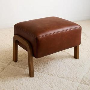 Moroccan <b>Leather</b> Pouf Handmade Ottoman Footstool Traditional Handcrafted <b>Pouffe</b> Home Decor Boho Ottoman Seat Living Roo - Product Image 1