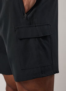 Pantalones cortos informales para hombre, cintura elástica, cordón, ligeros, para exteriores, verano, playa, con bolsillos, senderismo - Product Image 3