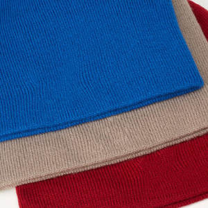 Venta al por mayor de alta calidad personalizado hombres mujeres color puro lana completa suave cálido invierno sombreros transpirable logotipo personalizado gorro de punto - Product Image 1