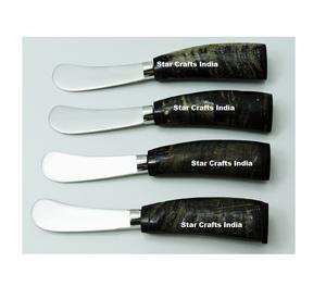 Nouveauté, service à salade en corne de style classique, poli, cadeau de mariage, accessoires et gadgets de cuisine pour les fêtes - Product Image 2