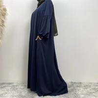 2025 robe d'été haute qualité à manches longues en mousseline de soie imprimé grande taille femmes robes vêtements islamiques Abaya femmes robe musulmane