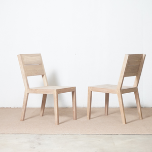 Silla de comedor de madera de teca al aire libre con cojín de color natural para restaurante de hotel en casa y cocina para uso en el parque - Product Image 6