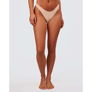 Lot de 2 culottes string Zero Thong taille basse unies, avec logo brodé à la taille et détails transparents ajourés, en Spandex, tailles XS-XL - Product Image 6