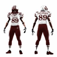 Top vente adulte jeunesse football américain uniforme haute qualité sublimé intégré rembourré pantalon numéro personnalisé vêtements de sport
