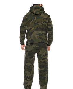 Conjunto Deportivo de Dos Piezas para Hombre, Otoño, Casual, Ecológico, de Algodón y Felpa, Chaqueta con Cremallera de Manga Larga y Pantalones Jogger, Color Sólido - Product Image 3