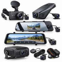 Caméra de tableau de bord 4K double objectif avec GPS et Wi-Fi, vision nocturne, moniteur de stationnement avant et arrière pour voiture - Vente en gros