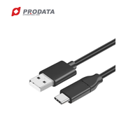 Kabel PRODATA PVC Terlindung USB 3.1 Tipe-A ke Tipe-C 30/22 AWG 1M 5G 3A Adaptor USB Berlapis Nikel