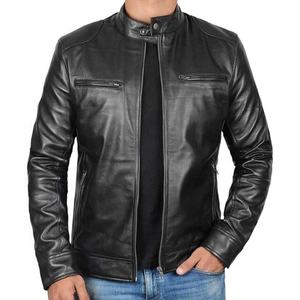 Veste en cuir personnalisée pour hommes/veste en cuir à la mode directe d'usine pour hommes - Product Image 1