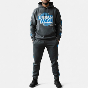 ชุดวอร์มทรงหลวมคุณภาพดี ดีไซน์ทันสมัย รับสกรีนโลโก้ คอลเลคชั่นฤดูหนาว สำหรับผู้ชาย - Product Image 1