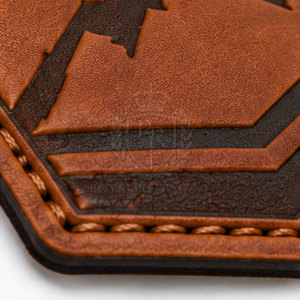 Écussons en cuir véritable de haute qualité, étiquettes personnalisées, badges à coudre pour chapeaux, vêtements, artisanat, accessoires de mode - Product Image 6