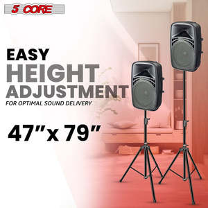 ขาตั้งลำโพง 5Core แบบสามขา ปรับระดับได้ รองรับน้ำหนักมาก - Product Image 5