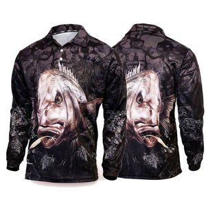 Chemises de pêche unisexes de style nouveau, logo personnalisé, manches longues, imperméables, séchage rapide, UPF 50, vêtements de sport, best-sellers - Product Image 1