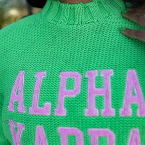 Suéteres de Punto de Cuello Redondo Unisex de Alta Calidad, Color Verde, Personalizados, Casuales, para Otoño e Invierno, para Uso en Exteriores, con Logotipo Personalizado - Product Image 2