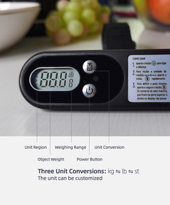 50kg elektronische Reise waage mit Hintergrund beleuchtung Digitale tragbare Hänge waage für Gepäck - Product Image 3