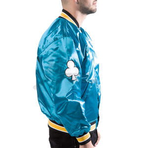 แจ็กเก็ตผ้าซาตินสำหรับผู้ชายเสื้อคอตั้งมีกระดุมสำหรับฤดูหนาวเป็นมิตรกับสิ่งแวดล้อม - Product Image 5