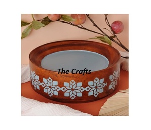 Bol à chocolat en bois de couleur noire et marron bol de service à Dessert de forme ronde de la meilleure qualité pour une utilisation en cuisine - Product Image 6