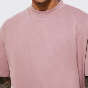 Alta calidad hombres Boxy Fit camiseta fabricante 100% algodón cuello grueso cuello falso peso pesado gota hombro camisetas ajuste suelto - Product Image 2