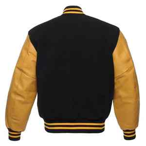 Chaqueta de Cuero Varsity de Invierno con Diseño Más Reciente de 2025 para Hombre, Cierre de Cremallera, Forro de Lana Transpirable de Algodón, Piel de Vaca - Product Image 3