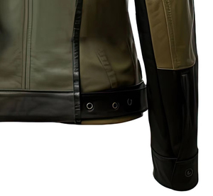 Wholesale Ladies Genuine Leather <b>Jacket</b> Custom Design Fashion Outerwear Slim Fit Vintage Style OEM ODM Manufacturer Supplier - Product Image 3