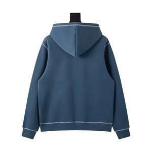 Bordado Vintage Full Zip Up Hoodie Fabricante Sudaderas con capucha en blanco de gran tamaño para hombres más ropa de calle al aire libre - Product Image 4