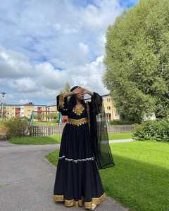 2024 nuevo diseño de moda para mujer Kuchi afgano vestidos de mujer de calidad superior mangas largas de longitud completa vestido afgano tradicional - Product Image 2