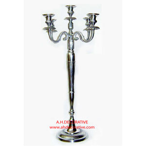 Candelabros de aluminio de diseño en relieve hechos a mano con cuenco de flores votivas de cristal para bodas decoraciones navideñas centro de mesa - Product Image 6