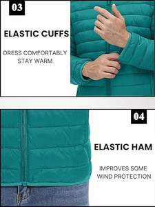 Manteau d'hiver personnalisé pour hommes en gros Veste polaire résistante à l'eau avec fermeture éclair Vêtements d'extérieur à la mode Fabricant OEM - Product Image 4