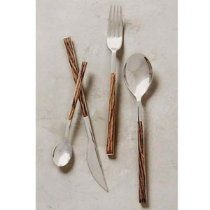 Antique Design Stainless Steel <b>Flatware</b> <b>Set</b> with Mirror Finished Perfect for Weddings and Restaurants Use - Product Image 1