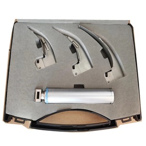 Ensemble de laryngoscope électrique LED conventionnel Macintosh Miller en acier inoxydable, kit d'intubation des voies respiratoires, usage vétérinaire adulte, chirurgical - Product Image 5