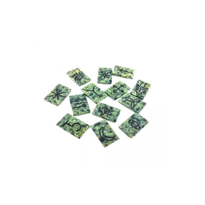 ชุด karuna หินเหลี่ยม16ชิ้น karuna หินคริสตัลรักษาธรรมชาติรูปทรงงูสีเขียว karuna ขายส่ง - Product Image 2