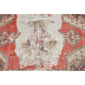 Tapis Turc Style Kilim Vintage, Rectangle 36x68 pieds, 10mm d'épaisseur, Laine, Latex, Patchwork Rouge Beige, pour Entrée, Couloir - Product Image 5