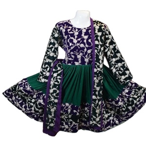 WS INTERNATIONAL อัฟกานิสถาน kuchi ชุดชนเผ่า salwar kameez ชุดนักออกแบบอินเดียปากีสถานการออกแบบด้านบนคอปัก Kurti - Product Image 1