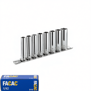 Juego de Llaves de Tubo Métricas Facom de 1/4'' de Largo Alcance y 6 Puntas, 8 Piezas con Soporte - Product Image 2