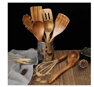 Meilleures ventes : Outils à salade modernes de 11 pouces, écologiques, revêtus de résine, compatibles lave-vaisselle, pour la maison et la cuisine, fabriqués en Inde - Product Image 5