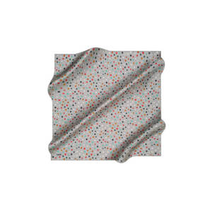 Écharpe en twill de soie imprimée numériquement de luxe - Motif de designer - Style automne - Polyester - Product Image 1