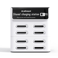 Kiosco de Alquiler de Baterías de Polímero de Litio de 8 Ranuras, Entrada USB, Pantalla con Logotipo Personalizado, Sistema de Pago POS, Solución de Carga Rápida de 45W