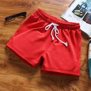 Pantalones cortos de sudor de lana de algodón 100% para hombre, cintura elástica con cordón personalizado, ropa de calle sólida lisa, respetuosa con el medio ambiente - Product Image 2