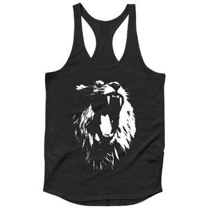 Stringer Fitness course hommes sans manches t-shirt Logo personnalisé serré côtelé Gym gilet hommes coton blanc débardeur - Product Image 5