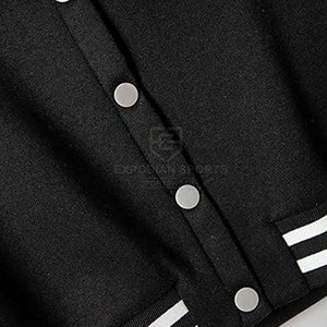 Women Winter Crop Top Letterman Jackets 100% Cotton Eco-Friendly Quick Dry Breathable Pakistan Made - Product Image 6
